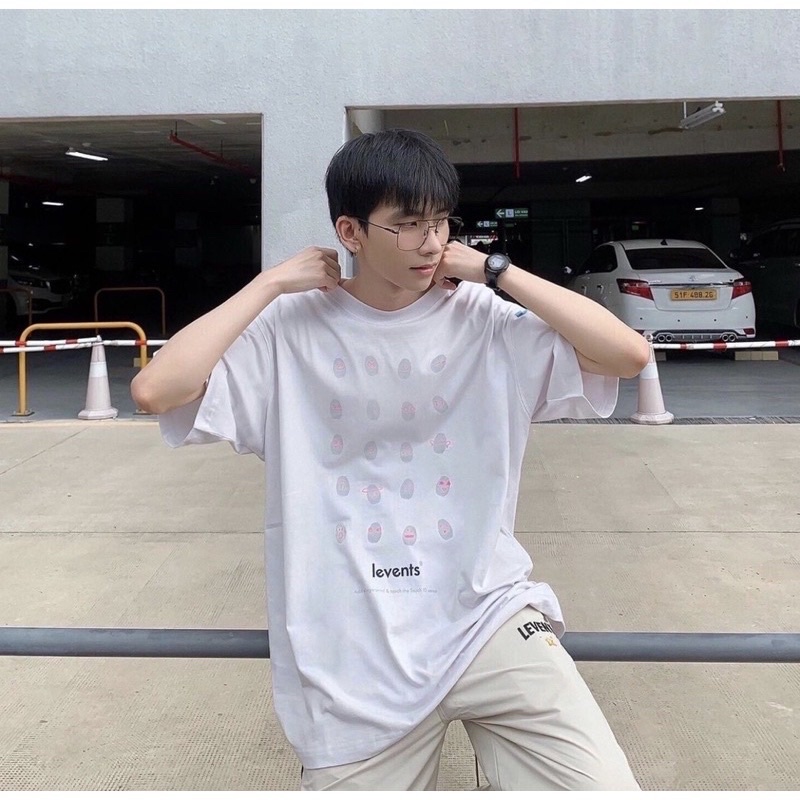 Áo thun tay lỡ Levents Finger phông Unisex nam nữ cotton oversize form rộng | BigBuy360 - bigbuy360.vn