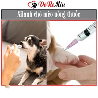 CTVD- Xilanh cho chó mèo - dụng cụ thú y uống sữa uống thuốc tiêm thuốc