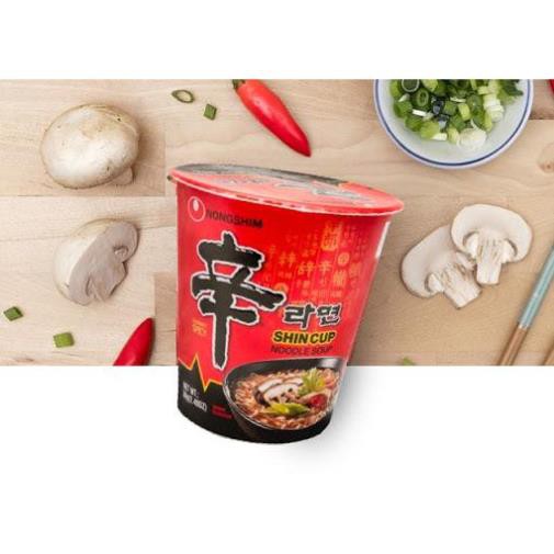 ( Bán sỉ ) Thùng 12 ly Mì ly Shin vị Cay 68gr