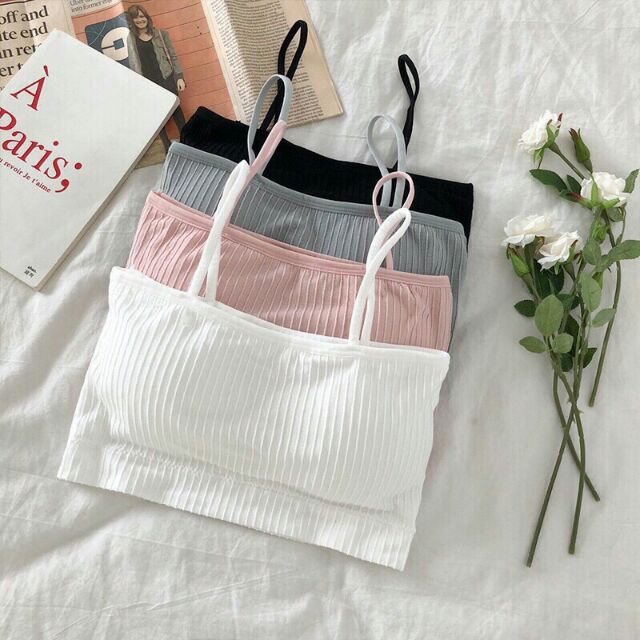 Áo bra 2 dây Ngang kèm sẵn mod ngực