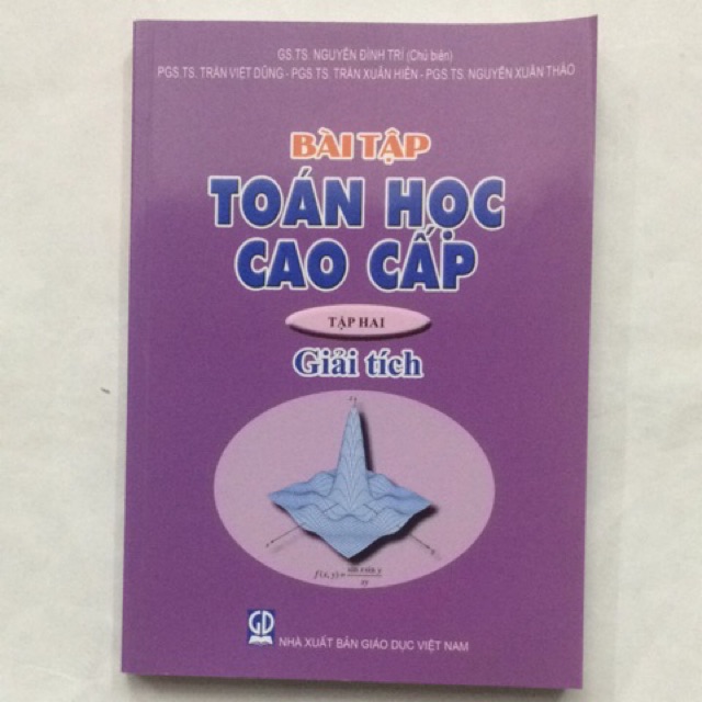 Sách - Bài tập Toán học cao cấp Tập 2: Giải tích