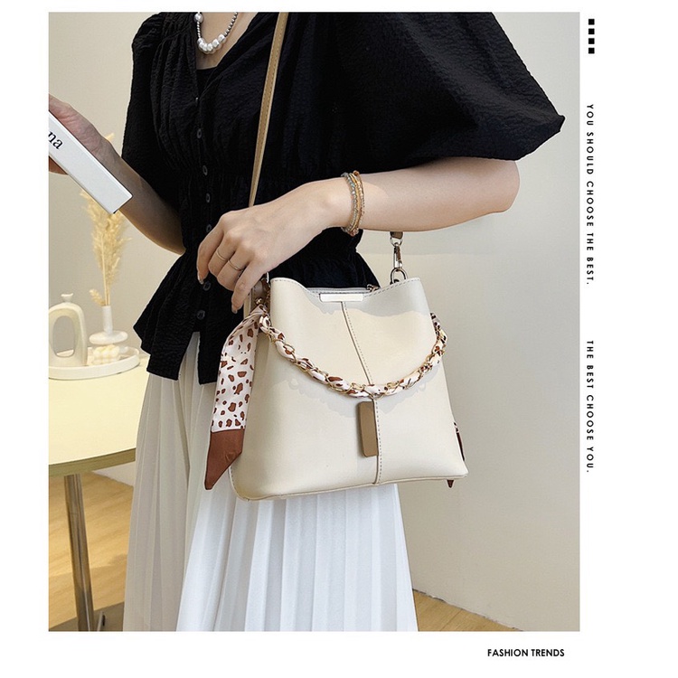 Túi Xách Nữ Đeo Chéo khuy cài Big Size Tote Da Pu Cao Cấp Mềm Mại Có Thể Xách Tay