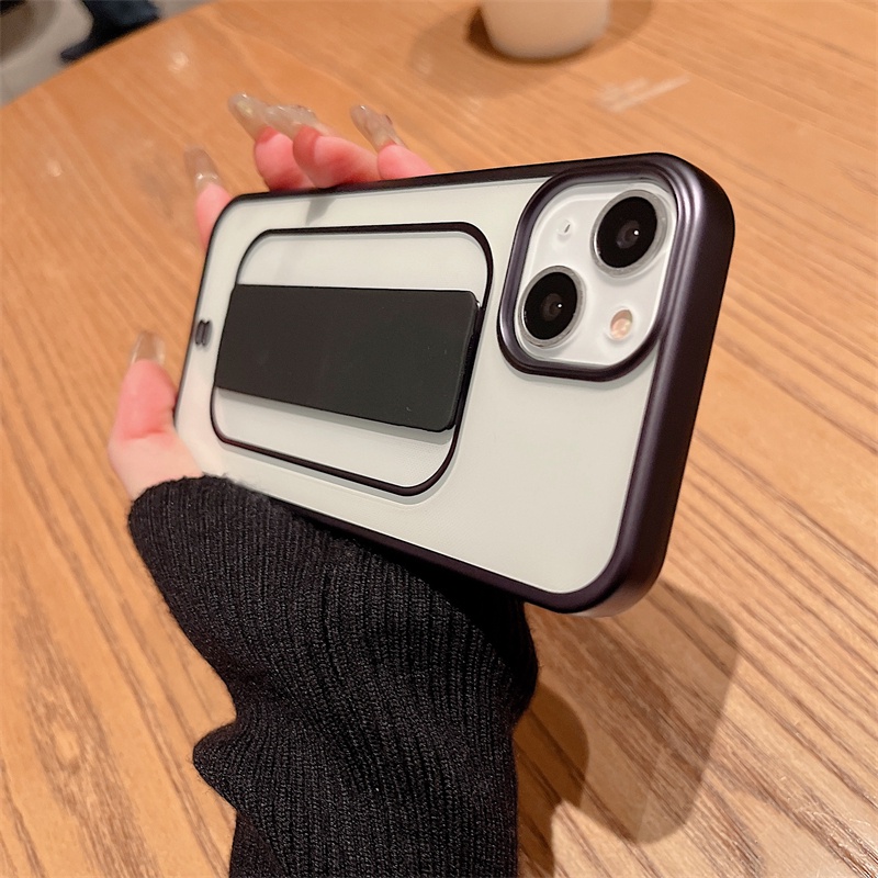 Ốp Điện Thoại Silicon Mềm Nhám Trong Suốt Có Dây Đeo Cổ Tay Cho iPhone 11 12 13 Pro Max 7+ 8+ 7 8 Plus