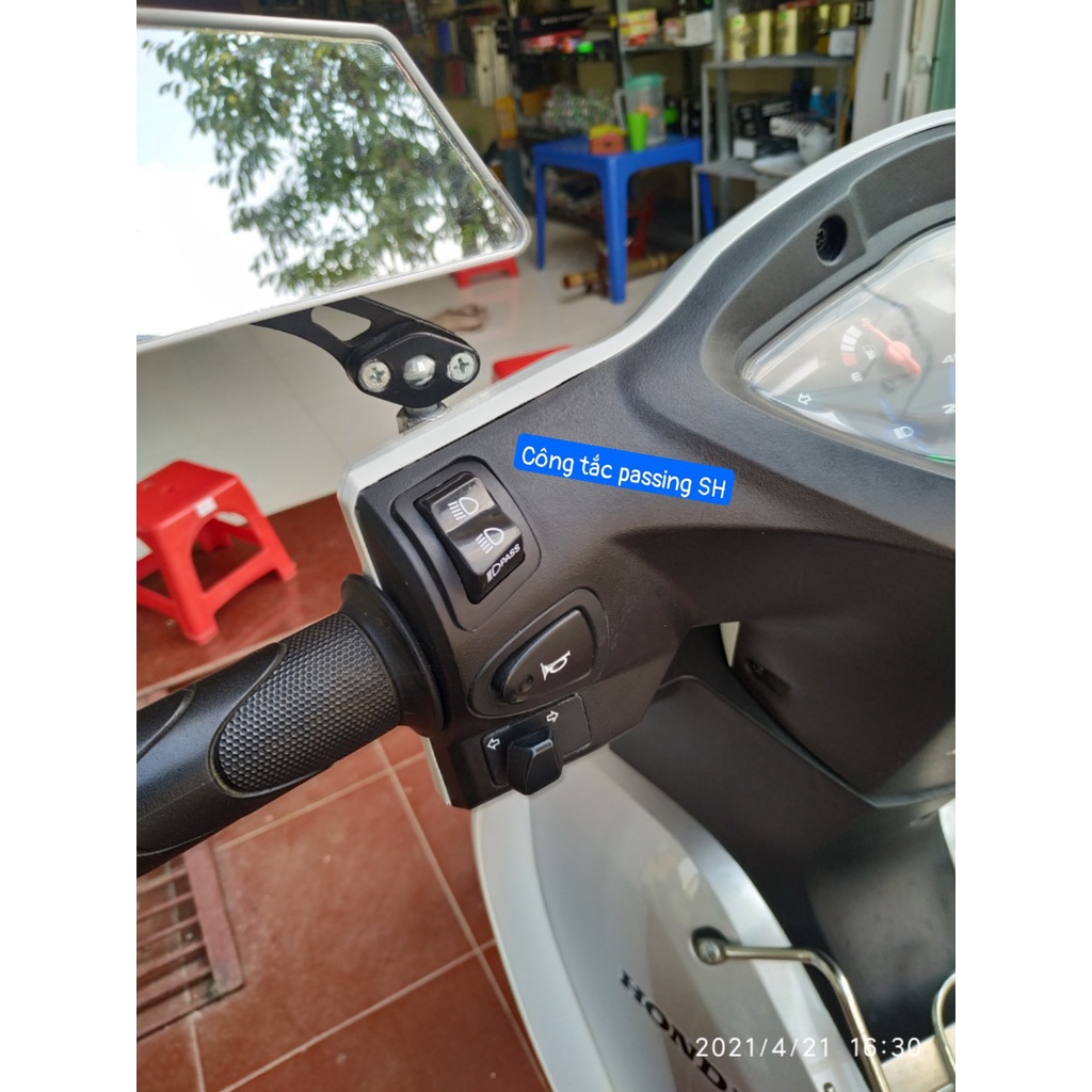 Công tắc pha cos _ nút passing sh chính hãng Honda