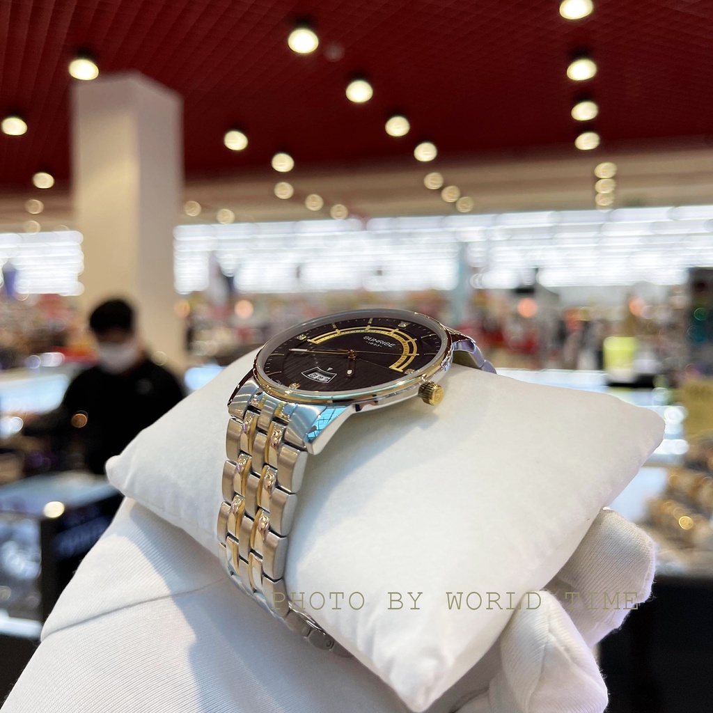 Đồng Hồ Nam Sunrise 1224SA  Chính Hãng Full Box  Kính Sapphire Chống Xước , Chống Nước, Dây Thép 316L,Bảo hành 3 Năm | BigBuy360 - bigbuy360.vn