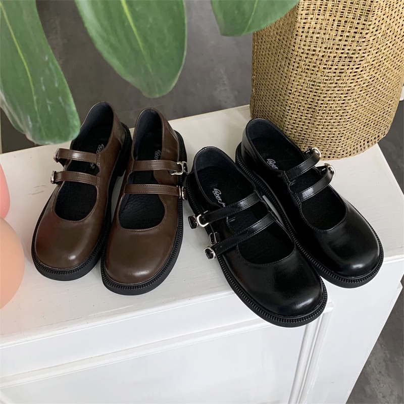 Giày Lolita Mary Jane Ulzzang Hàn Quốc Vintagae Quai Ngang Đôi Giá Rẻ LLT005-ZOEE