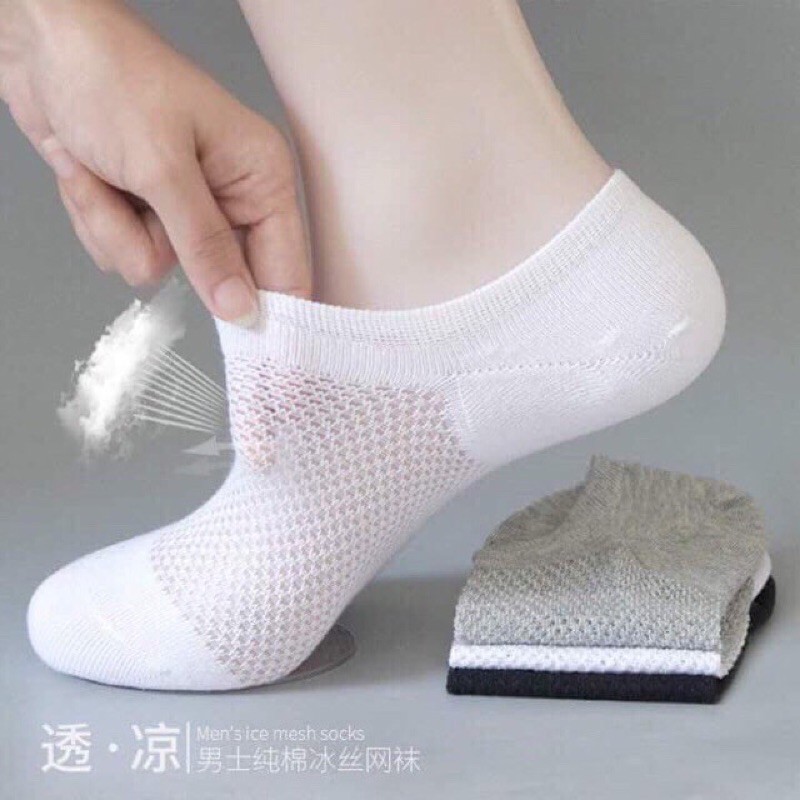 Tất lưới nam nữ mỏng nhẹ thoang khí thích hợp cho mùa hè (giao màu ngẫu nhiên)