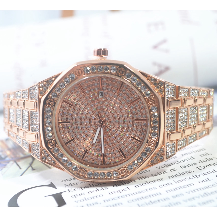 Đồng hồ thạch anh đính kim cương nhân tạo chất lượng cao thời trang cho nữ | BigBuy360 - bigbuy360.vn