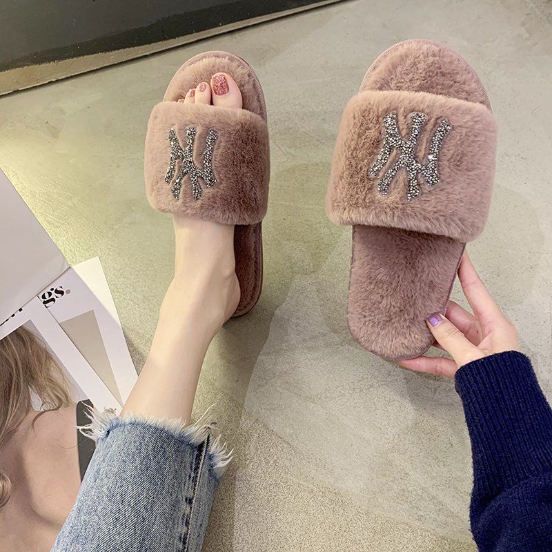 Dép Lông NY Đế Nhựa Siêu Xinh