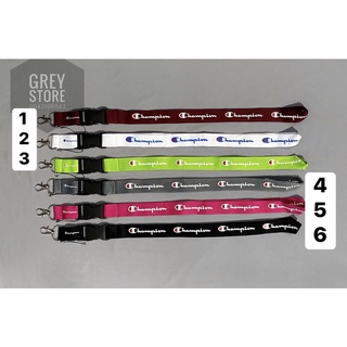 Dây đeo cổ, móc chìa khóa Champion, cao cấp, unisex, thời trang