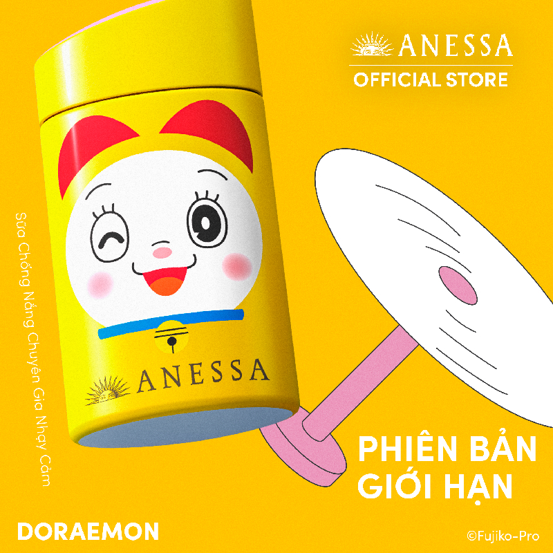 Sữa chống nắng dịu nhẹ cho da nhạy cảm và trẻ em SPF 50+ PA++++ 60ml_Doraemon