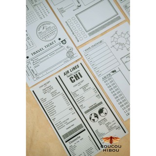 SET BACKGROUND STICKER A6 NỀN GIẤY NẾN-mẫu tracker