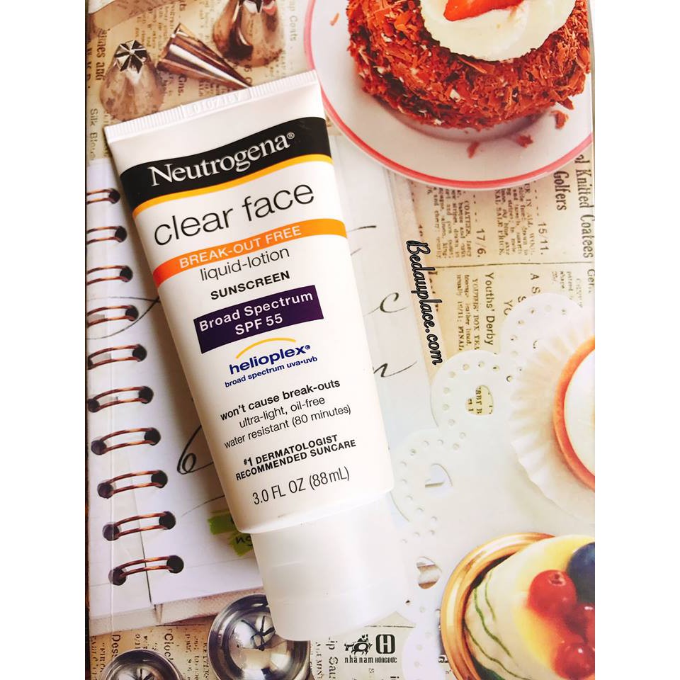 Kem Chống Nắng Neutrogena Clear Face Break Out Free Lotion Sunscreen Broad Spectrum SPF55 (88ml) _ NTG009CN | BigBuy360 - bigbuy360.vn