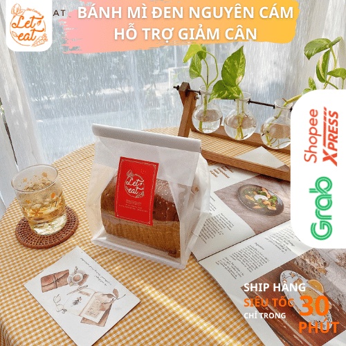 Bánh Mì Đen Nguyên Cám 100% EATCLEAN 500gram SHIP 1H HÀ NỘI