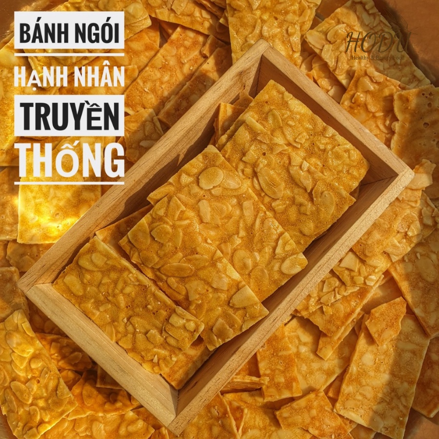 Bánh ngói hạnh nhân ăn kiêng mỏng &amp; giòn, ăn vặt mẹ bầu, ăn vặt giảm cân 500g | HODU - Thế giới đồ ăn healthy