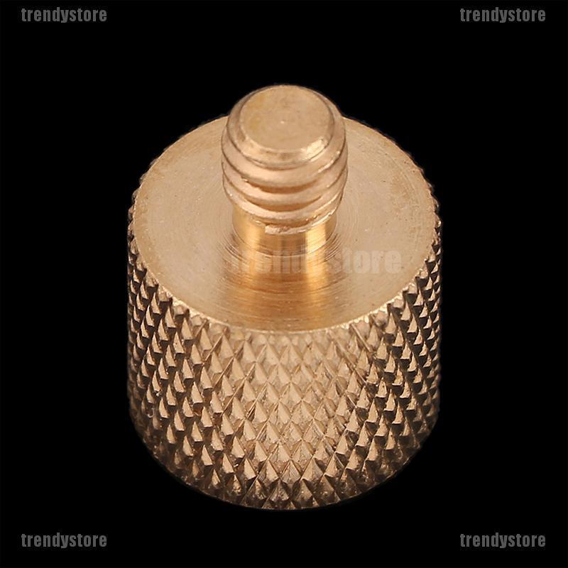 Ốc đồng thau màu vàng kích thước 1.5cm*1.5cm chuyển đổi từ 3/8 sang 1/4" dành cho giá đỡ 3 chân