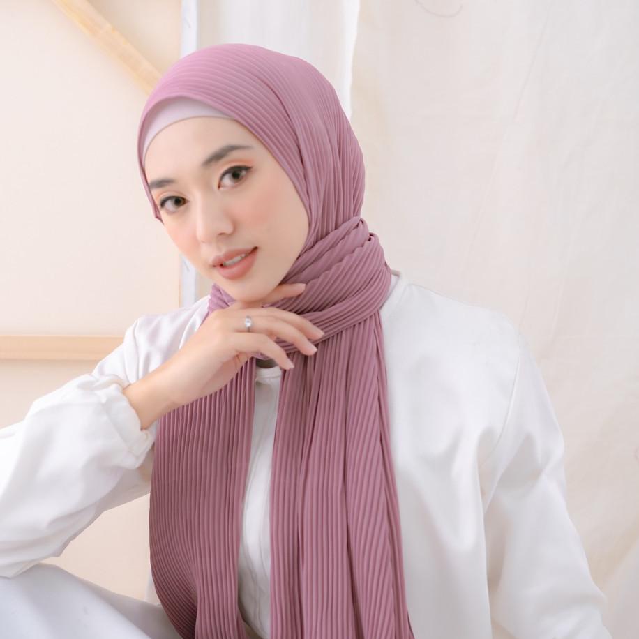 Khăn Trùm Đầu Hijab Pashmina Plisket