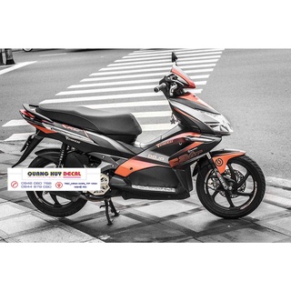 Tem xe air blade cam đen , tem trùm xe air blade, tem xe ab, tem dán xe máy ab cam đen