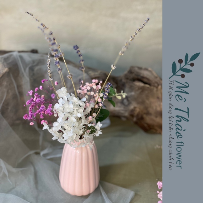 [Quà Tặng] Cành Lavender Khô Quà Tặng Kèm Trang Trí Bàn Học, Decor Phòng Khách Của Mê Thảo Flower