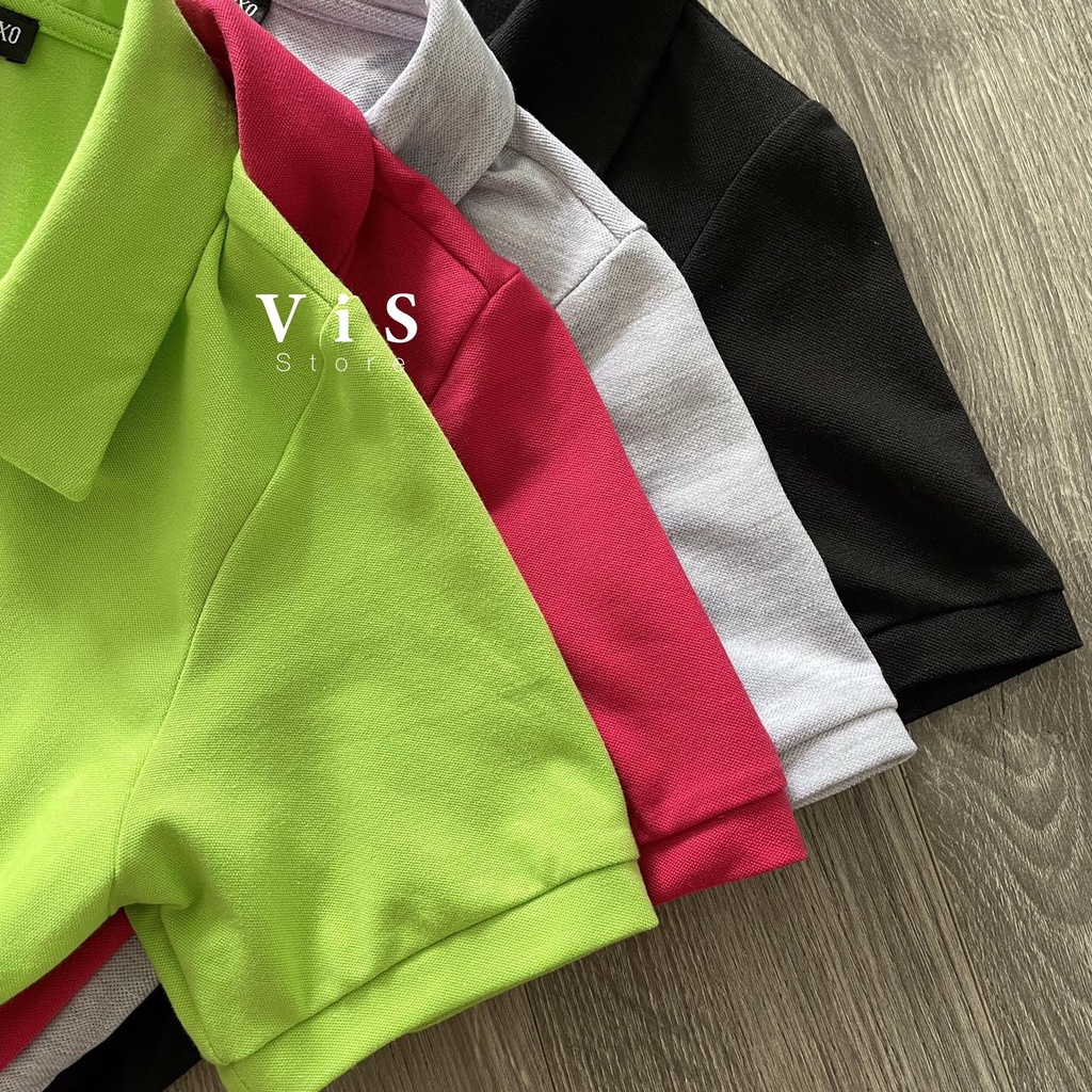 Đầm midi polo nữ chất thun