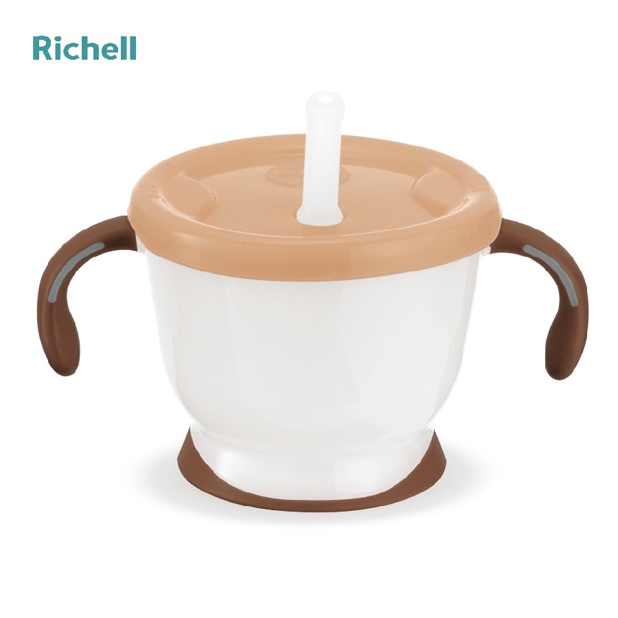 Cốc tập uống 3 giai đoạn Richell- Nhật Bản.(Màu sắc:Vàng/xanh/hồng) 150ml