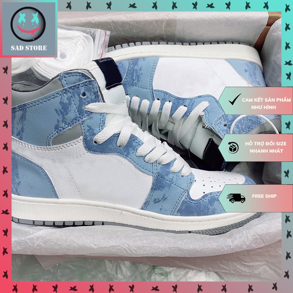 Giày Jordan Cổ Cao Xanh Loang, Giày Jordan Hyper Cổ Cao Hàng Cao Cấp Full Box + Bill | BigBuy360 - bigbuy360.vn
