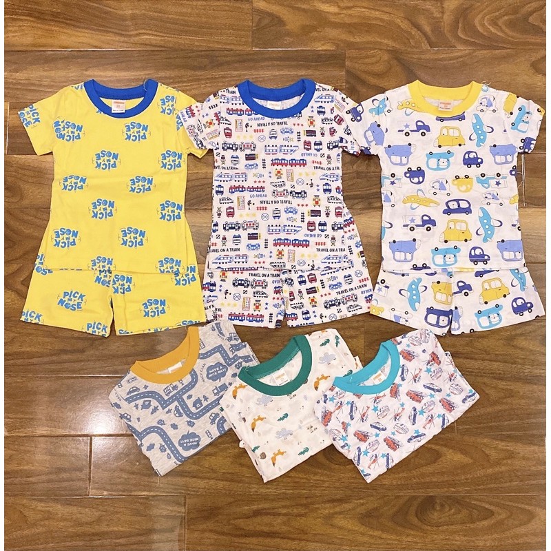 𝗦𝗵𝗼𝗽 𝗠𝗲̣ 𝗕𝗼𝗯 𝟴𝟲 - Bộ Bé Trai, Bộ Cộc Tay Trẻ Em Mùa Hè Chất Cotton cho bé trai 1-6 tuổi, Bộ cộc tay cho bé mặc nhà