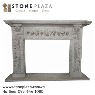 LÒ SƯỞI ĐÁ TỰ NHIÊN – NATURAL STONE FIREPLACE LS-037