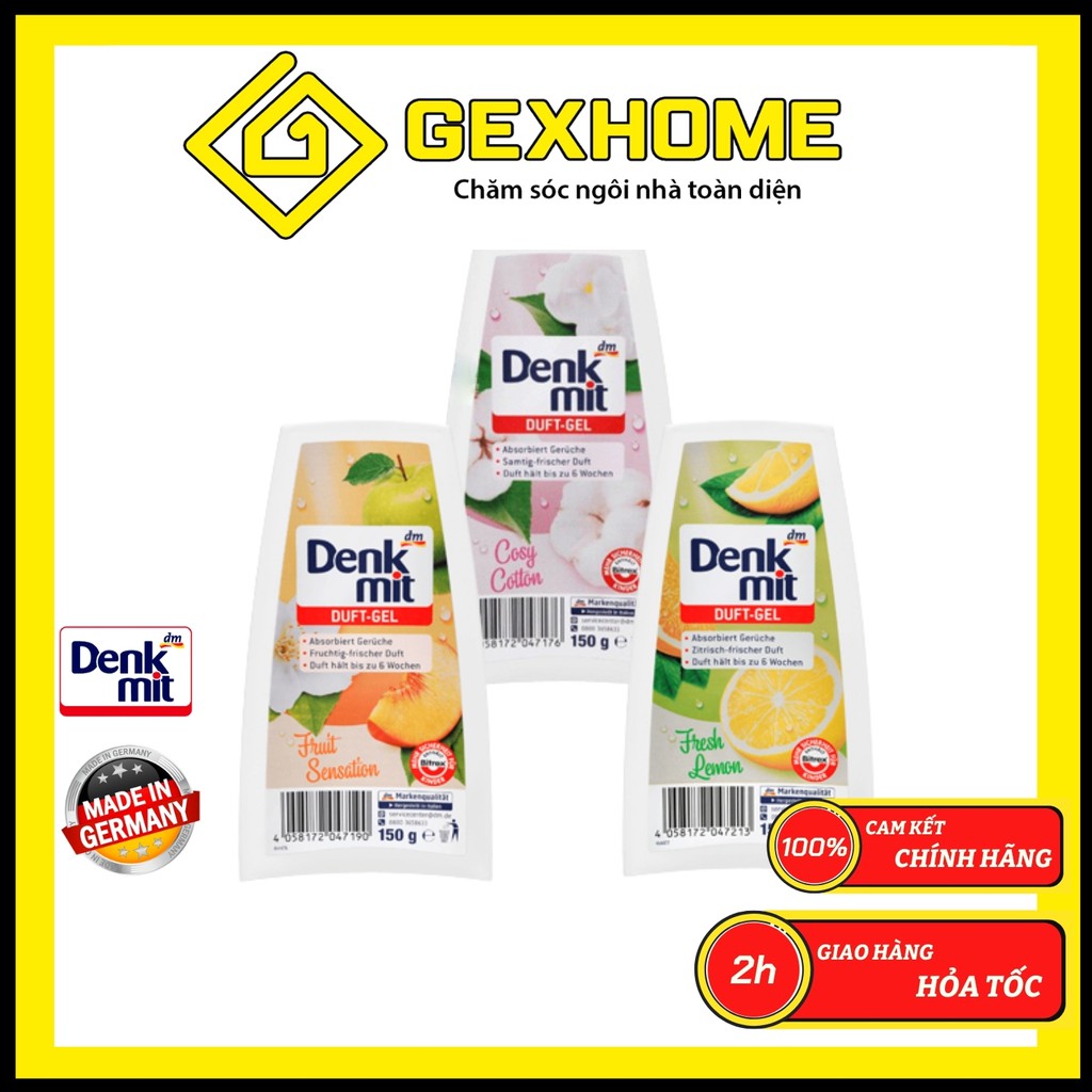 Sáp thơm phòng DENKMIT Cosy Cotton Hương hoa, Khử mùi - 150g [Hàng Đức]