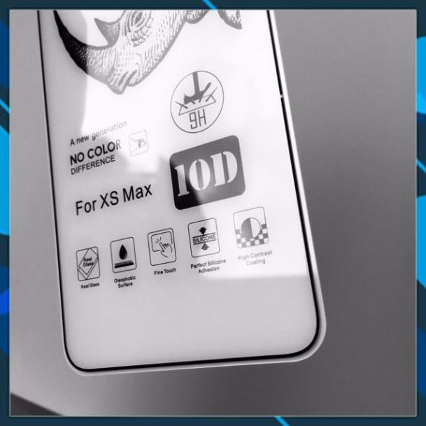 ⚡️ Kính cường lực iPhone Tê Giác 10D Full màn ⚡️ Loại Xịn cho 7 8 Plus X XS XS MAX 11 PRO MAX