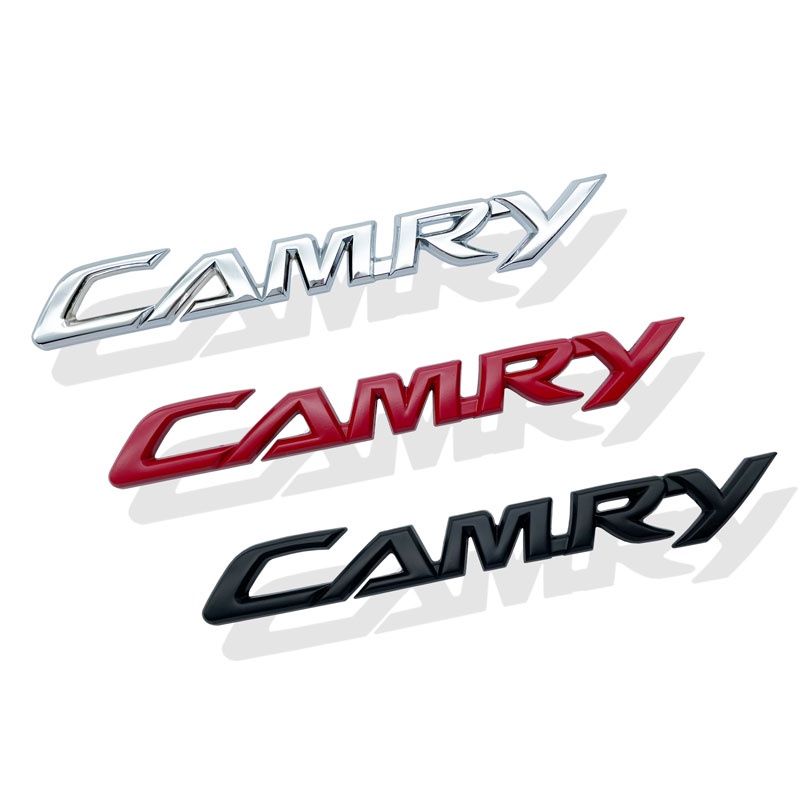 Miếng Dán Chữ Nổi 3D Bằng Kim Loại Trang Trí Thân Xe Hơi Toyota Camry Corolla yaris Prius
