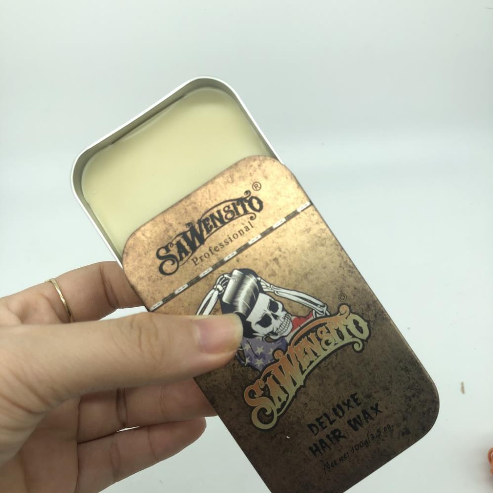 Sáp, Wax vuốt tóc Sawensito Trượt Vàng Deluxe Hair Wax 100gr tạo kiểu giữ nếp cho tóc. HÀNG CHÍNH HÃNG .