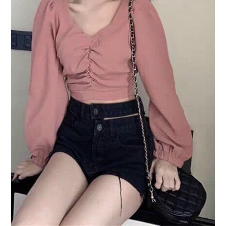quần kaki short kiểu 2 nút xinh