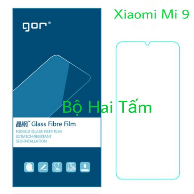 Bộ hai tấm cường dẻo Xiaomi Mi 9 / CC9 hiệu Gor cao cấp