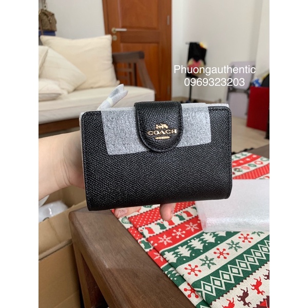 Ví nữ Coach Medium corner zip wallet AUTHENTIC