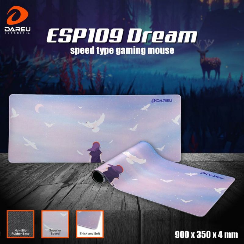 Miếng Lót Chuột Chơi Game Dareu Esp 109 Xxl Màu Trắng Tím