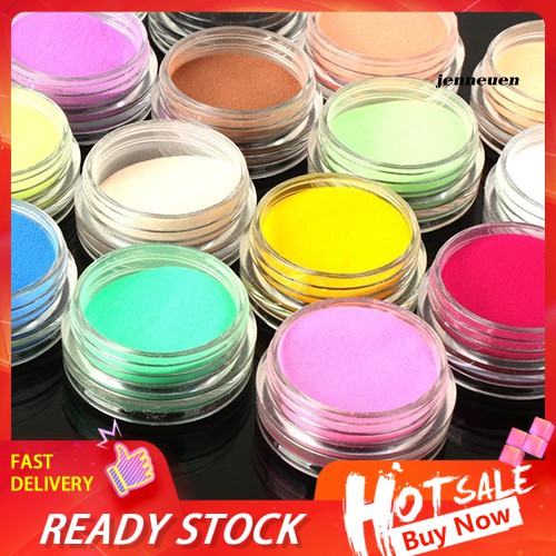 [Hàng mới về] 12 Lọ Bột Màu 3d Trang Trí Móng Tay Chuyên Dụng Làm Đẹp Cho Nữ