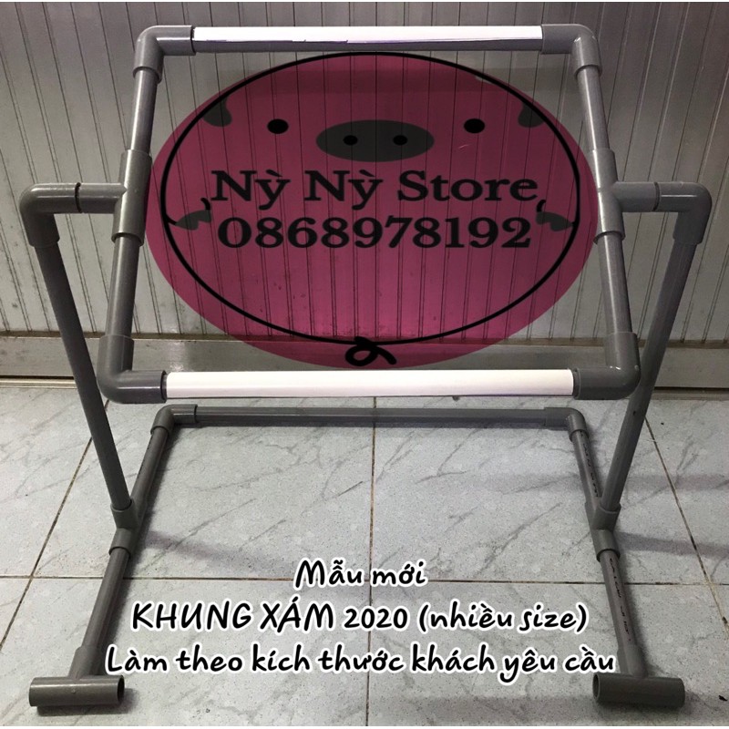 Nỳ nỳ store - Khung thêu tranh chữ thập ngồi bệt và cao