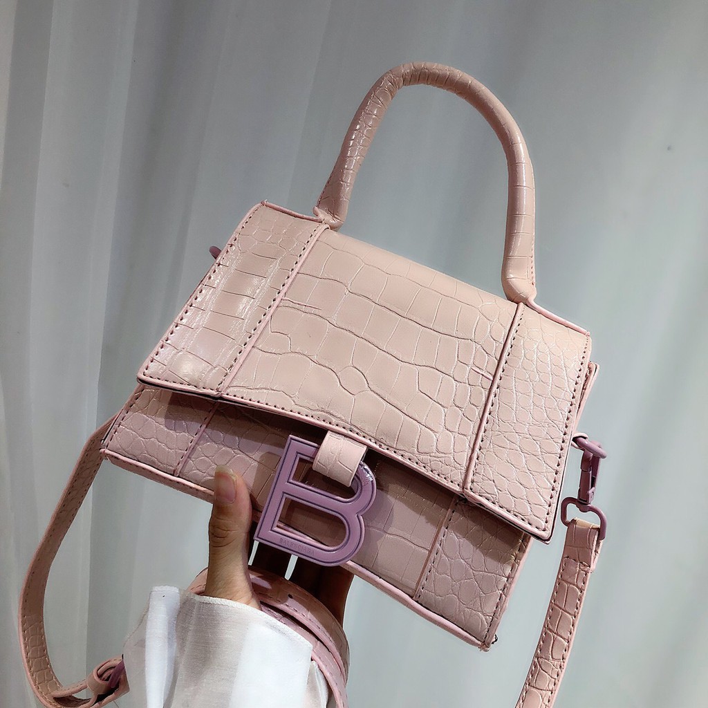 Túi xách nữ balen chữ B da cá sấu giá rẻ HT46 | BigBuy360 - bigbuy360.vn