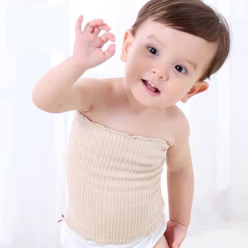 Đai nịt quấn bụng cho trẻ sơ sinh chất liệu  cotton giữ ấm bụng cho bé Bunakids PK19