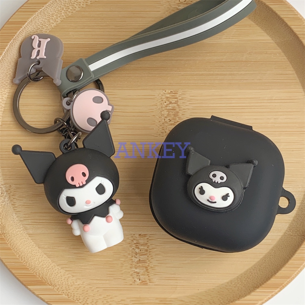 For Samsung Galaxy Buds FE Case Vỏ Bảo Vệ Hộp Sạc Tai Nghe samsung galaxy buds fe 2 buds2 Bằng Silicon Mềm Hình Thỏ / Cún Dễ Thương Kèm Nhẫn Tiện Dụng