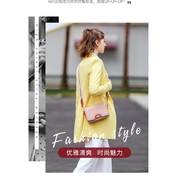 [FreeShip] Túi Xách Nữ Cao Cấp, Túi Đeo Chéo Sang Trọng Logo Con Ong Màu Hồng TO88