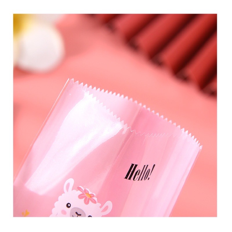 ( CHUYÊN SỈ ) 100 túi hàn miệng con cừu 4 màu size 7x9.5cm