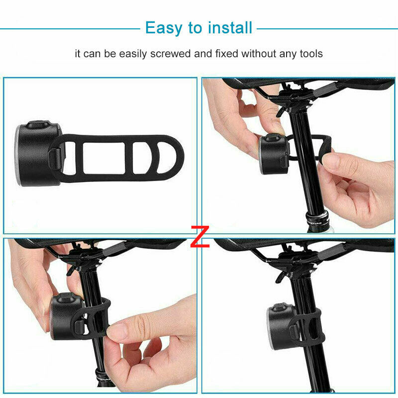 Đèn Pin Gắn Xe Đạp Cổng Usb Kháng Nước Ipx4