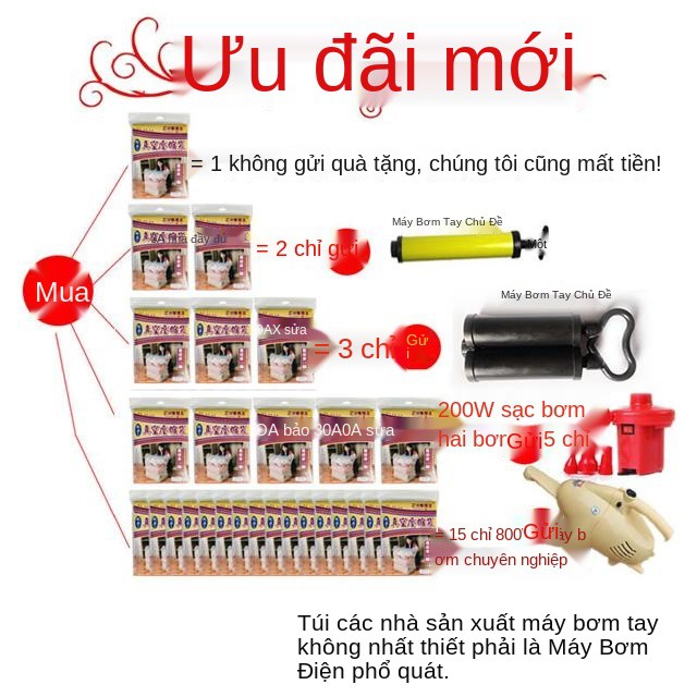 Hoàn thiện túi nén chân không ba chiều King 3D đựng quần áo thoải mái cho sinh viên cất giữ đóng gói lớn 90 * 7