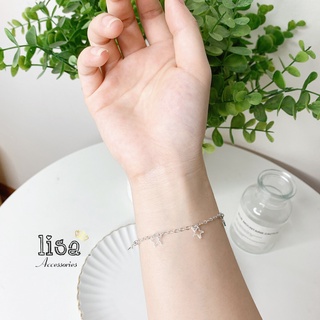 Lắc tay, vòng tay bạc ý, lắc tay bạc 925 cỏ 4 lá