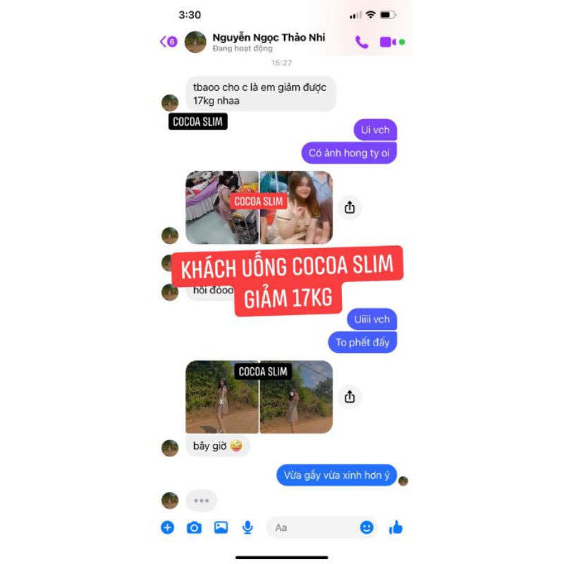 GIẢM CÂN COCOA SLIM CHÍNH HÃNG [KHÔNG GIẢM HOÀN TIỀN ][100% NGUYÊN LIỆU THIÊN NHIÊN] AN TOÀN HIỆU QUẢ NHẤT HIỆN NAY | BigBuy360 - bigbuy360.vn