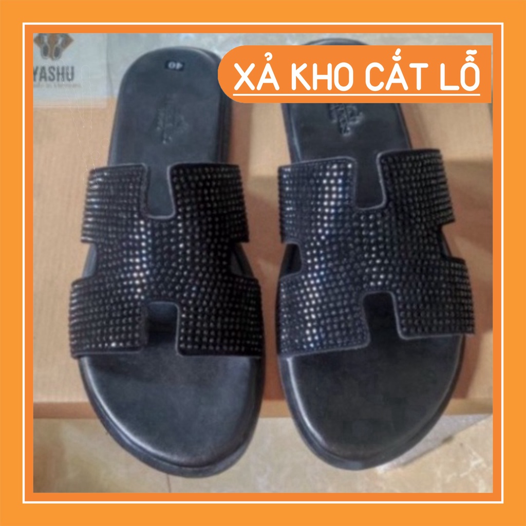 Dép HM Đính Đá Cực Sang, Dép Lê Nam Nữ Chữ H Thời Trang Cao Cấp Hottrend 2022 1995 ADAM
