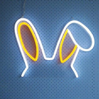 Đèn Neon Sign Trang Trí Hình Tai Thỏ