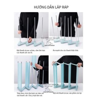 Kệ giày Ziczac 4 tầng